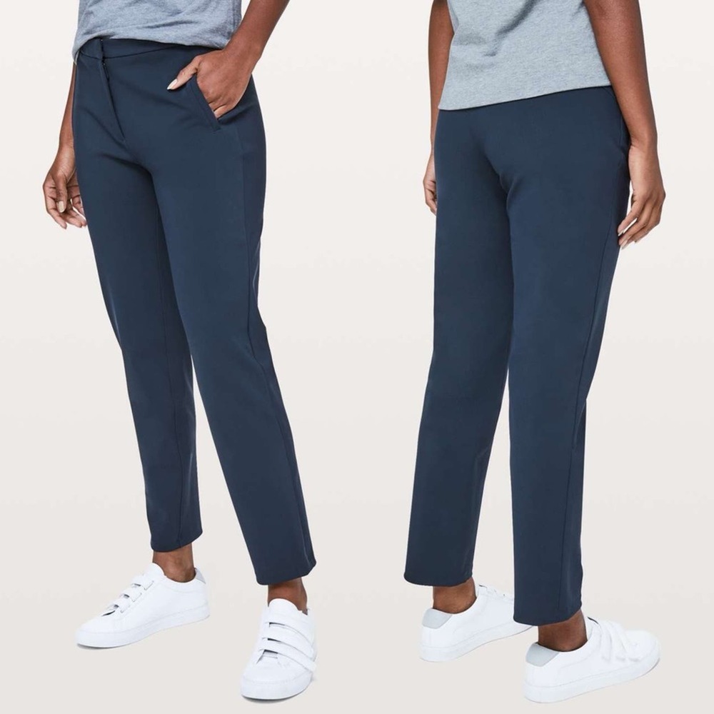lululemon athletica Navy Straight-Leg Ponte Pants